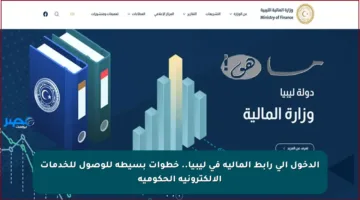 الدخول إلى رابط المالية في ليبيا.. خطوات بسيطة للوصول للخدمات الإلكترونية الحكومية